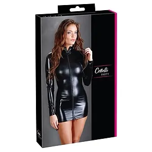 Rochie Cottelli Collection Latex Mini Dress Negru Rochie Cottelli Collection Latex Mini Dress Negru pe Vibreaza.ro