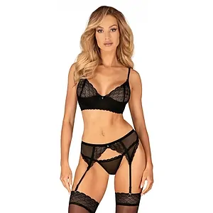 Set 3 Piese Obsessive Chemeris Negru Set 3 Piese Obsessive Chemeris Negru pe Vibreaza.ro