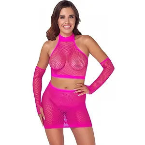 Set Cottelli Collection Sultry Roz Set Cottelli Collection Sultry Roz pe Vibreaza.ro