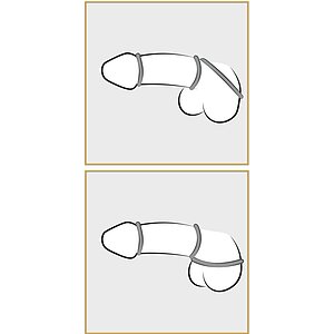 Set Inele Penis Metallic Argintiu