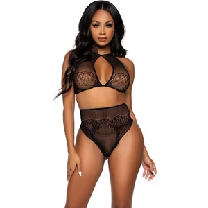 Set Leg Avenue Anais Negru pe Vibreaza.ro