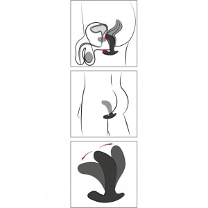 Stimulator Prostată Twisting Tom Negru