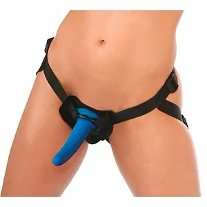 Strap-On Anal Beginner Albastru pe Vibreaza.ro