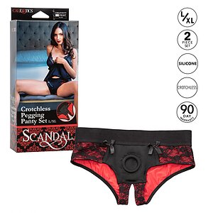 Strap-On Scandal Decupat Set L-XL Negru