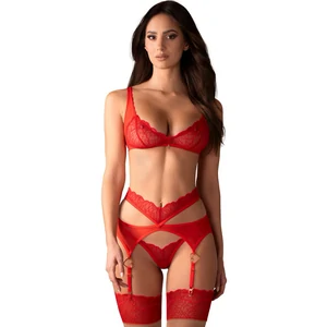 Suspender Set Obsessive Cupide Desir Roșu pe Vibreaza.ro