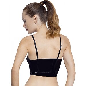 Sutien Black Level Vinyl Top Emma Negru pe Vibreaza.ro