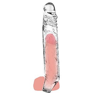 ToyJoy Extension Sleeve XLarge +9.5 cm – Discret Transparent