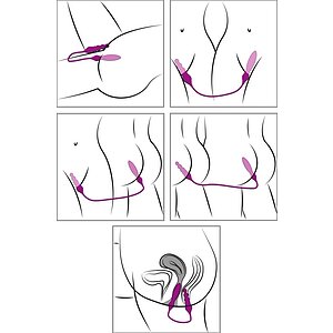 Vibrator Dublu Adrien Lastic Double Ended Vibrator Mov