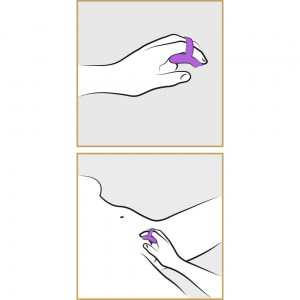 Vibrator Mic Pentru Deget Her Finger Mov