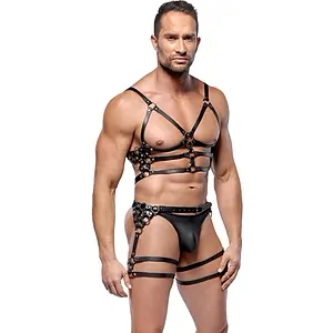 ZADO Set Hamuri Din Piele Reglabile cu Detalii Metalice M-L pe Vibreaza.ro