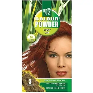 Pudră de henă Colour Powder Super Red 55 Hennaplus Pudră de henă Colour Powder Super Red 55 Hennaplus pe Vibreaza.ro