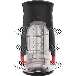 Quantum Cyclone Masturbator Negru pe Vibreaza.ro