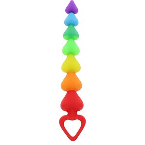 Rainbow Heart Beads Multicolor pe Vibreaza.ro
