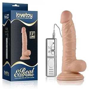 Real Extreme Vibrator 19 cm cu Ventuză Puternică pe Vibreaza.ro