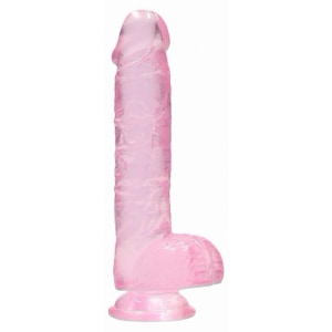 RealRock Crystal Roz 17cm pe Vibreaza.ro
