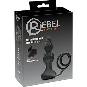 Rebel RC Dop Anal Vibrator cu Inele 10 Moduri Wireless pe Vibreaza.ro