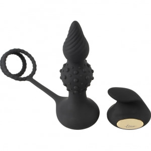 Rebel RC Dop Anal Vibrator cu Inele 10 Moduri Wireless Negru pe Vibreaza.ro