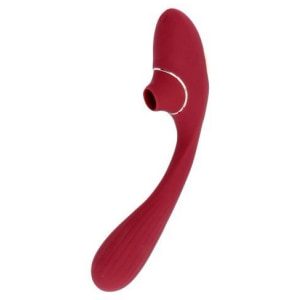 Red Shape Stimulator Duo Punct-G și Clitoris Reîncărcabil Roșu pe Vibreaza.ro