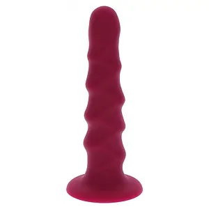 Ribbed Dong 16cm Roșu pe Vibreaza.ro