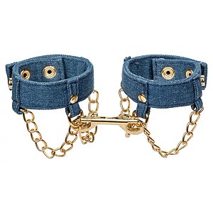 Ride Em Denim Wrist Cuffs Albastru pe Vibreaza.ro