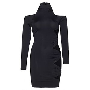 Rochie Leg Avenue Cold Shoulder Negru pe Vibreaza.ro