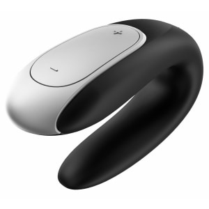 Vibrator Satisfyer Double Fun pentru Cuplu Negru