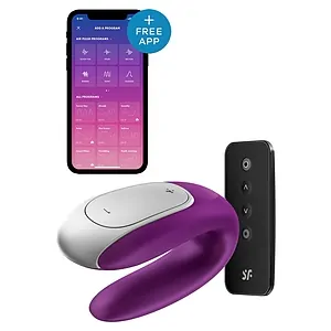 Satisfyer Double Fun Mov Satisfyer Double Fun Mov pe Vibreaza.ro