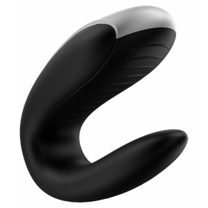 Vibrator Satisfyer Double Fun pentru Cuplu Negru