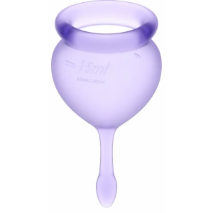 Satisfyer Feel Good Menstrual Cup Set Lila pe Vibreaza.ro