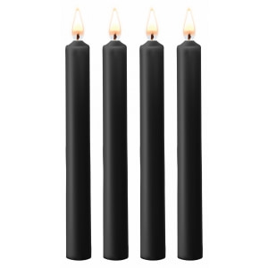 Set 4 Lumânări Negru pe Vibreaza.ro