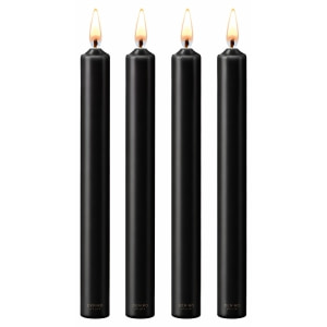 Set 4 Lumânări Negru pe Vibreaza.ro