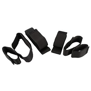 Set 4 Piese Bad Kitty Arm And Leg Restraints Negru pe Vibreaza.ro