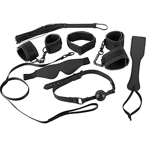 Set 6 Piese Bondage Restraint Negru Set 6 Piese Bondage Restraint Negru pe Vibreaza.ro