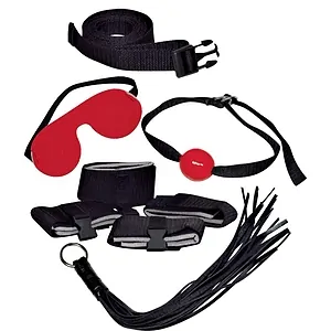 Set 8 Piese Bad Kitty Bondage Negru Set 8 Piese Bad Kitty Bondage Negru pe Vibreaza.ro