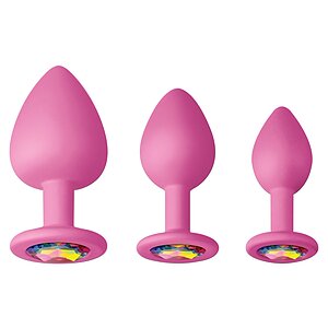 Set Anal Plug Glams Spades Trainer Roz pe Vibreaza.ro