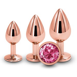 Set Antrenament Intim 3 Piese Roz Auriu NS Novelties pe Vibreaza.ro