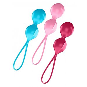 Set Bile Vaginale Satisfyer Multicolor pe Vibreaza.ro