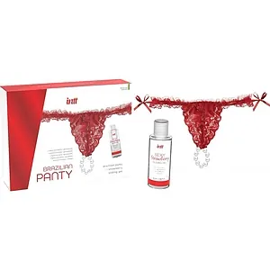 Set Chilot Brazilian Cu Perle Și Lubrifiant Roșu Set Chilot Brazilian Cu Perle Și Lubrifiant Roșu pe Vibreaza.ro