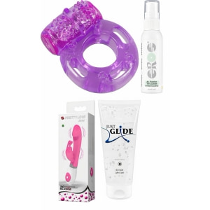 Set Complet Plăcere: Kit Vibrant, Lubrifiant și Igienă pe Vibreaza.ro