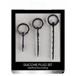 Set Dilatatoare Urethral Sounding Plug Negru