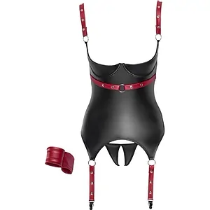 Set Erotic Cottelli Collection Tie Me Negru pe Vibreaza.ro