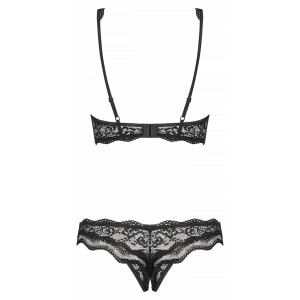 Set Decupat Obsessive Luvae Negru S-M