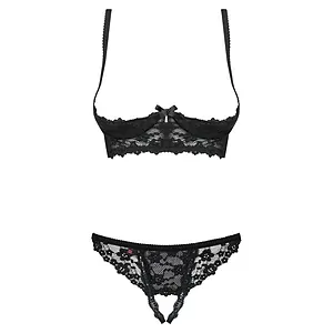 Set Fără Cupe Obsessive Letica Negru Set Fără Cupe Obsessive Letica Negru pe Vibreaza.ro