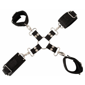Set Cătușe Heavy Duty pentru Mâini și Glezne Negru