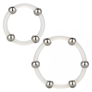 Set Inele Penis Steel Beaded Transparent pe Vibreaza.ro