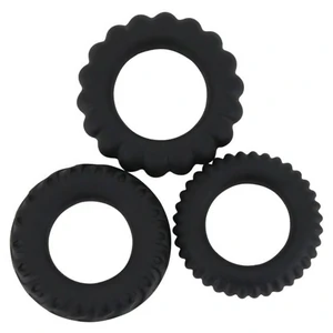 Set Inele Penis Titan 3 în 1 Silicone Negru Set Inele Penis Titan 3 în 1 Silicone Negru pe Vibreaza.ro