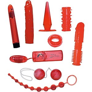Set Jucarii Erotice Red Roses Rosu pe Vibreaza.ro