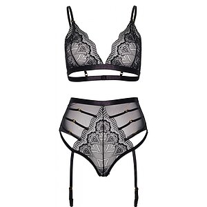 Set Leg Avenue Ariella Lace Negru pe Vibreaza.ro