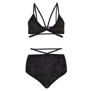 Set Leg Avenue Lurex Opaque Negru pe Vibreaza.ro