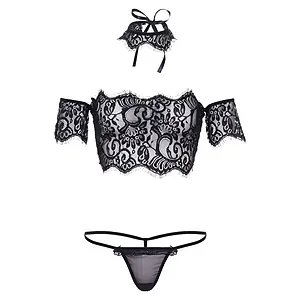 Set Leg Avenue Skyla Negru Set Leg Avenue Skyla Negru pe Vibreaza.ro